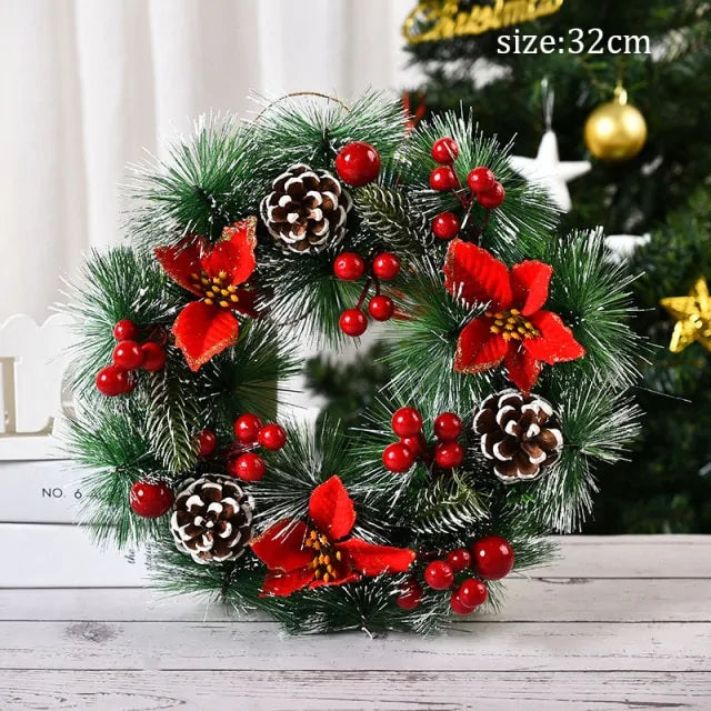 Christmas Wreath Door Garlands Ornaments